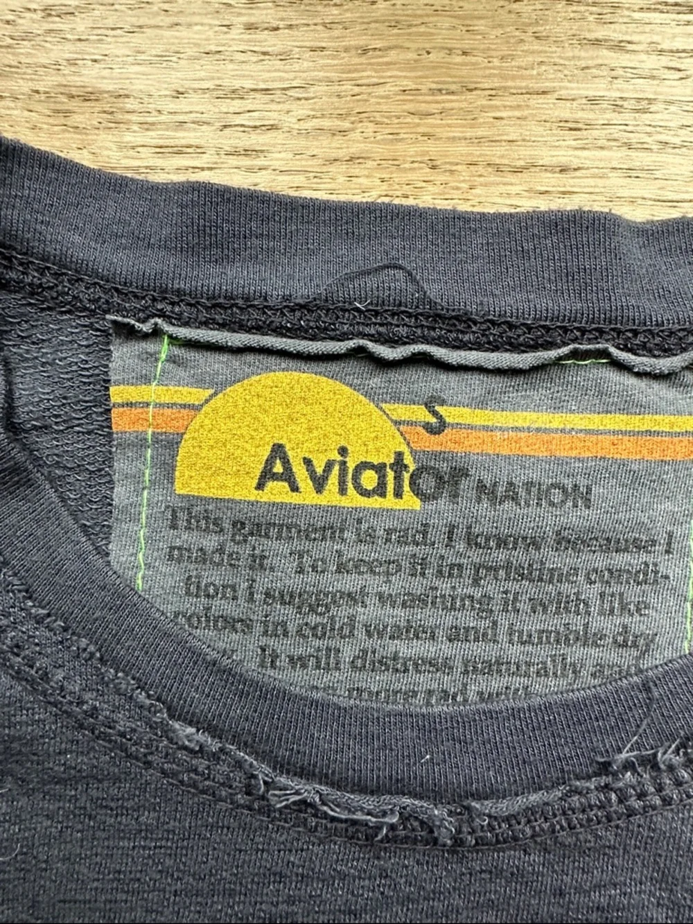 Aviator Nation Black Tank with Neon Lightning Bolts - Picture 3 of 5
